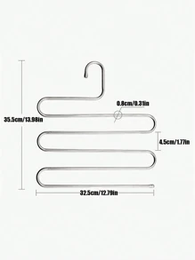 1/2 Stücke, Mehrstöckiger Hosen Kleiderbügel, platzsparend Hosen Kleiderbügel, Metall Hosen Kleiderbügel, S-förmiger Hosen Kleiderbügel, rutschfestes Design, Mehrstöckige Aufbewahrung, spart Schrank Platz, kann Schals aufhängen, kann Hosen aufhängen, einfach und unisex, Heim Lagerung, Schrank Organisation, praktischer Artikel, moderne Familie, wohnungsnotwendig, Abschied vom Durcheinander, schaffe einen aufgeräumten Kleiderschrank
