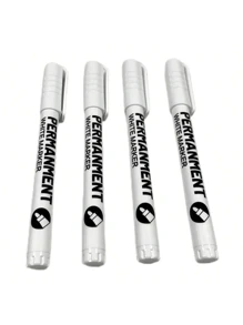 12/5/1 Pack White Fine Tip Waterproof Painting Graffiti Marker Pen Permanent Gel Pen For Fabric Wood Marker Pen Back To School