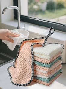 5/10/20 Stücke aufhängbares Korallenfleece Geschirrtuch, saugfähiges Küchen-Haushalt Geschirrtuch, Scheuerlappen, Handtuch, Reinigungstuch für Kleinunternehmer/Einzelhändler, Küche, Bad, Zuhause, Haushaltszubehör