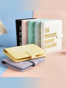 1pc 100 Day Savings Challenge Coin Envelope Budget Organizer, Storage Goal Planner, Savings Progress Tracker, And Durable, Reusable, Binder Storage Bag, Effective Budget Cash Spending System, Start The New Semester Savings Challenge, Exquisite Back-To-School Season Gift, Back-To-School Season Gift, Help To Develop A Stable Savings Habit, Suitable For Students And Office Workers, A Must-Have For The Back-To-School Season.