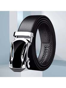 1 条男士黑色皮带，时尚百搭休闲/商务自动扣腰带，适合年轻人/中年人，是送给男朋友/长辈的理想礼物，适合日常生活 - 彩色 - 查看 12