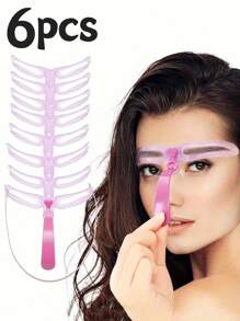 1pc/8pcs/16pcs/24pcs/32pcs/40pcs/48pcs Eyebrow Makeup Stencils, Easy To Sketch Perfect Eyebrow Shape, Skin-Friendly Reusable Design, Suitable For Commuting, Dating, Travel, Providing Various Eyebrow Styles To Meet Different Needs. Portable And Compact, Ideal For Makeup Touch-Ups Anytime. Great Gift For Parties, Travels, Festivals, Birthdays, Loved Ones.,Makeup,Cheap,Room Decor,Vanity,Travel,Bedroom,Makeup Accessories
