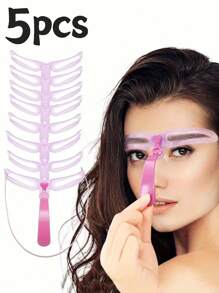 1pc/8pcs/16pcs/24pcs/32pcs/40pcs/48pcs Eyebrow Makeup Stencils, Easy To Sketch Perfect Eyebrow Shape, Skin-Friendly Reusable Design, Suitable For Commuting, Dating, Travel, Providing Various Eyebrow Styles To Meet Different Needs. Portable And Compact, Ideal For Makeup Touch-Ups Anytime. Great Gift For Parties, Travels, Festivals, Birthdays, Loved Ones.,Makeup,Cheap,Room Decor,Vanity,Travel,Bedroom,Makeup Accessories