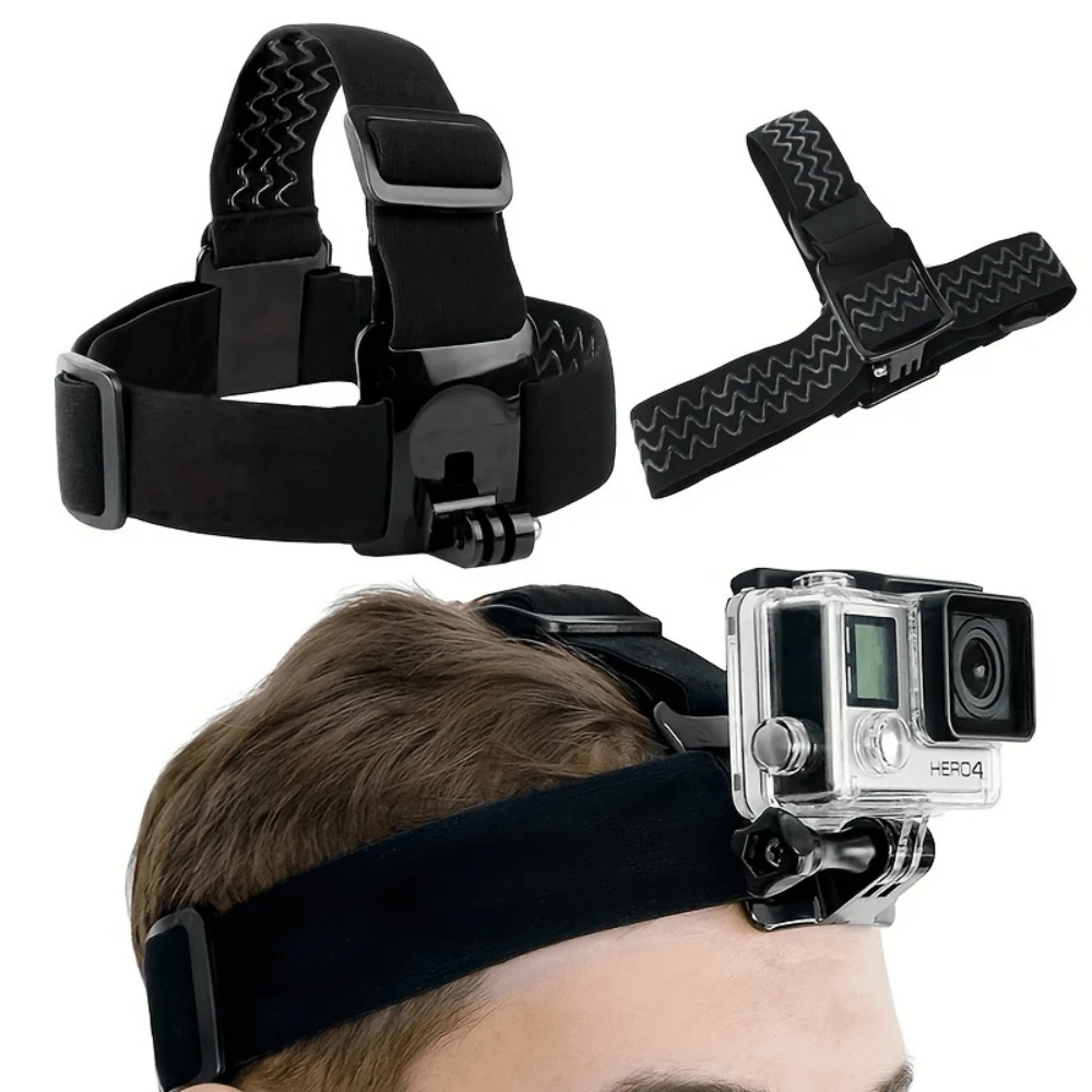 Headband Mount For DJ Osmo Action 4 3 Insta360 Ace Pro Go3 GoPro 12 11 10 9 8 7 AKASO Xiaoyi 4k Sports Camera Accessories