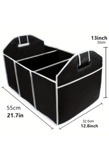1pc Car Storage Box Multi-Function Storage Box Foldable Rear Trunk Car Storage Box Car Accessories Storage Box - Multicolor - View 3
