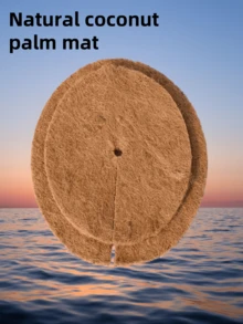 Felpudos de fibra de coco a medida, antidesizantes y con recubrimiento de plástico - Felpudos de jardín anti-retención de tierra para plantas de interior y exterior, suministro directo de fábrica con diseño recortable a medida (30x30cm, 40x40cm, 50x50cm)