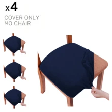 Velvet Cushion Covers Washable Seat Cushion Slipcover Dining Room For Hotel, Ceremony, Banquet Wedding Party (Velvet Black,1/4/6Pcs),Velvet Seat Covers For Dining Room Chair Set Of 1/4/6Pcs, Stretch Fit Removable Washable Chair Seat Cushion Protector Slipcovers With Ties,Velvet Stretch Chair Seat Covers, Soft Thick Solid Luxury Dining Chair Slipcover Stretchable Chair Seat Protector For Kitchen, Hotel - Solid Color - View 40