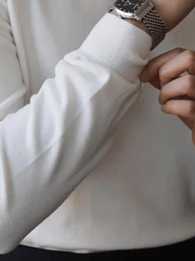 Pull col roulé ajusté régulier pour hommes, tricot polyvalent pour un port quotidien