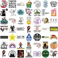 100 Stücke witzige Cartoon Vinyl Aufkleber, geeignet für Laptop, Wasserflasche, Gepäck - selbstklebende Aufkleber, humorvolle Designs, mehrere Farben. Sie sind das perfekte Geschenk um alltägliche Dinge zu personalisieren. Unterhaltende Aufkleber.