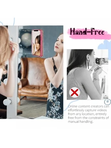 1pc/4pcs Silicone Suction Phone Case Glue Mount | Hands-Free Accessory For Selfies And Videos | Sticks To Windows And Other Surfaces | And Android (Pink)