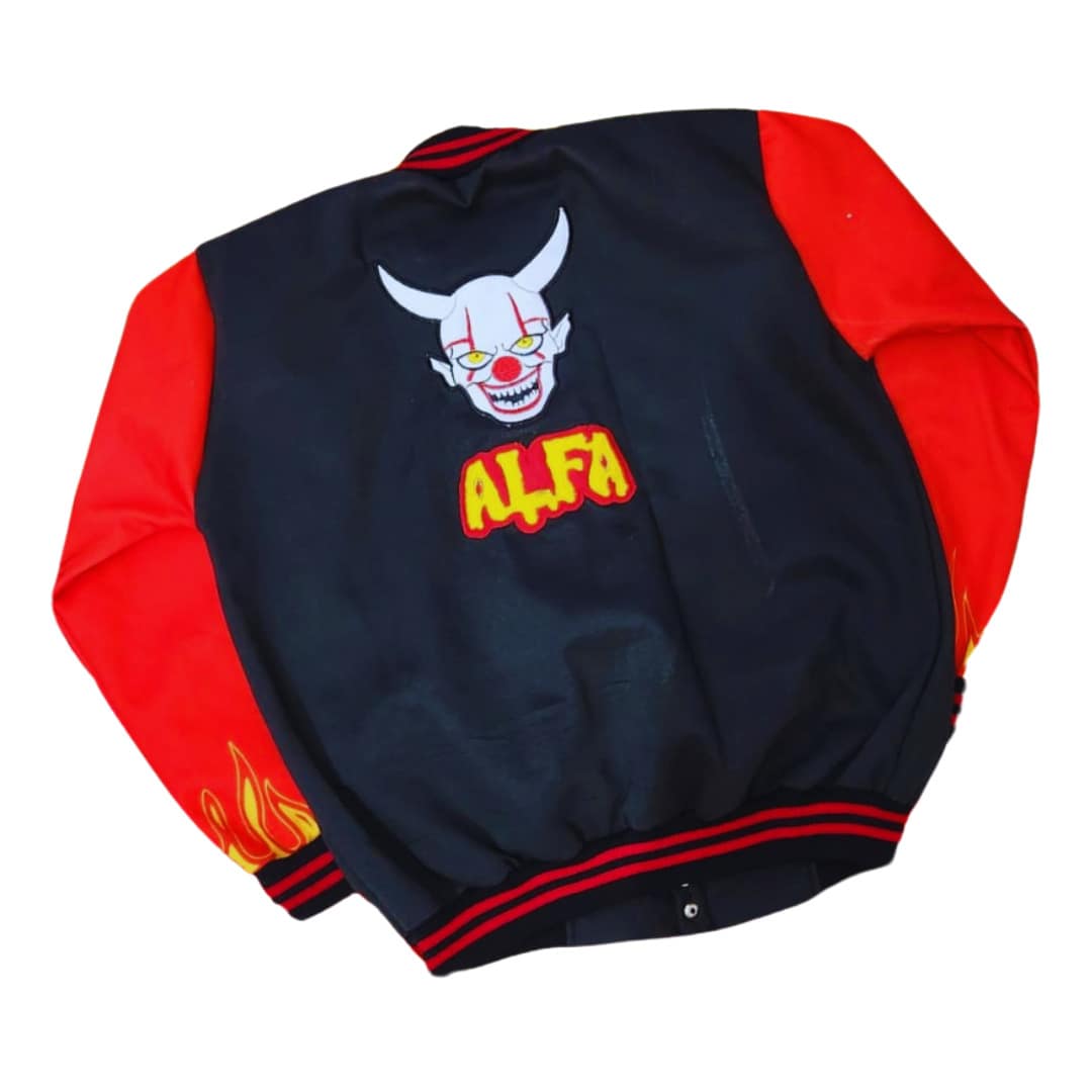 CHAMARRA CLUBMISTERIO ALFA Fede Vigevani NUEVA FLAMAS TALLA DE NIÑO LOGOS ORIGINALES FOTO DE MUETRA - Negro - Ver 1
