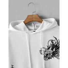 Chinese Dragon  Sleeve Sweatshirt - trắng - Xem 2