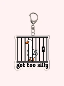 1 Móc khóa 'Nổi da gà' 'NGỖNG NGỖNG NGỐC': Miếng dán hình con ngỗng và meme hài hước | Câu nói vui nhộn bằng nhựa vinyl dành cho người yêu vịt. Phụ kiện túi xách hoàn hảo, người yêu trang sức, lý tưởng cho bạn trai, bạn gái, thành viên gia đình, bác sĩ, y tá, quà tặng tiệc tùng, đồ trang trí điện thoại di động theo chủ đề động vật, v.v. Phụ kiện ô tô, túi xách, ba lô, phụ kiện Halloween, ý tưởng quà tặng Giáng sinh cho trường học - Nhiều màu - Xem 16