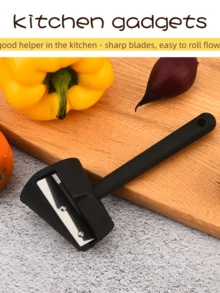 1pc Stainless Steel Creative Spiral Funnel Flower Shaped Cutter Slicer Carving Tool For Cucumber, Carrot