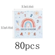 40 قطعة من مناديل الورق بشعار "أخيرًا المدرسة" مناسب لموسم العودة للمدارس، حفلة التخرج، وليمة الفندق، حفلة الشاي، حفلة الربيع، لوازم الزفاف