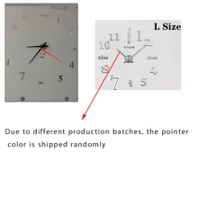 1 pièce Horloge murale 3D DIY - Grande horloge numérique miroir pour décoration de table de salon à la maison, autocollants, décalcomanie murale, décalcomanie vinyle pour décorations de maison, articles de décoration de printemps pour rafraîchir votre maison, autocollants de décoration de cadre, cadeaux d'anniversaire et de remise des diplômes