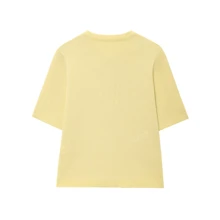 Collection d'été DEEKA - Tenue de remise de diplôme femme en tricot à manches courtes couleur jaune beurre