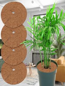 Felpudos de fibra de coco a medida, antidesizantes y con recubrimiento de plástico - Felpudos de jardín anti-retención de tierra para plantas de interior y exterior, suministro directo de fábrica con diseño recortable a medida (30x30cm, 40x40cm, 50x50cm)