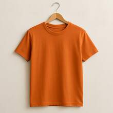 KIT 5 Basic Plain T-Shirts 100% Cotton 30.1 Unisex - Baby Pink + Baby Blue + Orange + Yellow + Pink - View 2