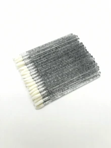 Juego de 600 suministros para extensiones de pestañas, que incluye 200 bobinas de pestañas, 200 pinceles negros para ojos, 200 pinceles de cristal para labios, 200 hisopos de algodón mini, cepillos de rímel y juego de herramientas de maquillaje (multicolor)