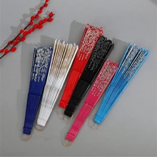 1pc Mother's Day Gift Plastic Fan Gold Stamping European Style Noble And Elegant Summer Small Hand Fan