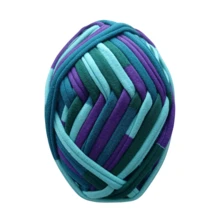 1pc Colorful T-Shirt Yarn Elastic Fabric Crochet Cloth Yarn For DIY Knitting, 36 Yards Soft Thick Polyester Fabric Knitting Yarn For Hand Beginner DIY Bag, Basket, Cushion, Crocheting Projects, Home Decor 100g/3.53oz - Multicolor - View 25