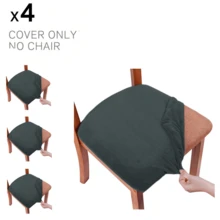 Velvet Cushion Covers Washable Seat Cushion Slipcover Dining Room For Hotel, Ceremony, Banquet Wedding Party (Velvet Black,1/4/6Pcs),Velvet Seat Covers For Dining Room Chair Set Of 1/4/6Pcs, Stretch Fit Removable Washable Chair Seat Cushion Protector Slipcovers With Ties,Velvet Stretch Chair Seat Covers, Soft Thick Solid Luxury Dining Chair Slipcover Stretchable Chair Seat Protector For Kitchen, Hotel - Solid Color - View 18