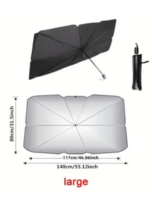 Stay Cool And Protected With 1pc Car Sunshade For Summer - Multicolor - View 4