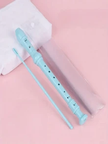 1pc 8-Hole Vertical Flute, ABS Material Beginner German Style High Pitch Professional Performance Instrument, Student Practice 8-Hole Vertical Flute With Cleaning Rod - Multicolor - View 7