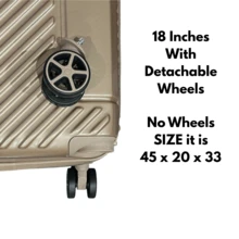 Juego de equipaje ORLACS, set de 4 piezas de 18"+20"+24"+28", hecho de material rígido ABS, ligero, con candado de seguridad TSA, expandible con cremallera doble, gran capacidad de almacenamiento y ruedas universales silenciosas de 360°