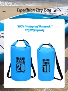 Large Capacity Waterproof Backpack/Crossbody Bag, Suitable For Outdoor Camping, Rainstorm, Beach, Swimming, Hiking, Climbing, Surfing