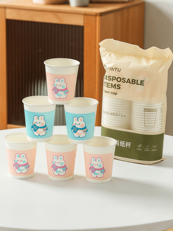 Sanrio A Set Of Sanrio Water Cups, Including Hello Kitty, Kuromi, And My Melody - Hello Kitty Party Cups (50 PCS Per Set). These Are Plant - Based Beverage Tableware, Suitable For Birthday/Wedding/Party Occasions. With A One - Time Cute Design And Surprising Patterns, They Are Ideal For Families And Events.
