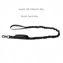 1 件带手柄的狗项圈，适用于大型/中型犬的战术训练狗项圈，提供良好的控制力和舒适度，提供项圈和牵引绳套装，可调节战术牵引绳长度，防止突然拉扯