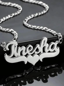 Customized Stainless Steel Double Layer Necklace, Heart & English Letter Clavicle Chain Pendant Jewelry, Ideal Gift For Couples, Friends, Family, Mother's Day, Available In Gold & Silver, Fashionable, Retractable, Simple, Casual, Personalized, Unique Gift For Girlfriend, Mom, Family, Friends, Daughter For Anniversary, Valentine's Day, Mother's Day, Birthday, Graduation, Daily Wear, Wedding, Prom,Gold,Stylish,Colorful,Vintage,Hipster,Simple,Y2k,2000s Fashion,Custom,Personalized,Unique,Ideal Gifts For Him,Ideal Gifts For Her,Her,Boyfriend,Girlfriend,Dad,Mom,Family,Friends,For Anniversaries,For Birthdays,For Graduation,For Prom,For Party,Jewelry Women,School Supplies,Back To School,For Office,For School,For Classroom,For Teacher Gifts,For University,For Colleague,For Dorm Rooms,For Teacher,For Boys And Girls,For Teenagers,Junior High School Students,Middle School Students,High School Senior High School Students,College Students,University Students,Freshman,Sophomore,Underclassmen - Multicolor - View 8