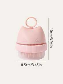 1pc 2-In-1 Silicone Pet Grooming Brush With Massage Balls - Gentle Bath & Massage Tool For Dogs And Cats - Multicolor - View 6