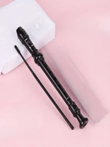 1pc 8-Hole Vertical Flute, ABS Material Beginner German Style High Pitch Professional Performance Instrument, Student Practice 8-Hole Vertical Flute With Cleaning Rod - Multicolor - View 8