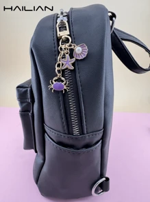 HAILIAN Alloy Bag Pendant, Containing Various Marine Life, Starfish, Fan-Shaped Pearl Shells, Cartoon Crabs. Can Be Used As Bag Pendants, Car Keychains, Or As A Small Gift For Marine Life Enthusiasts, Relatives, Friends And Couples.