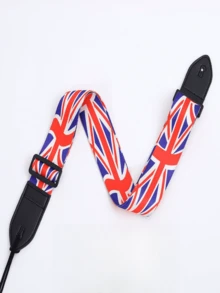 1 件可调节仿皮吉他背带，多种图案，适用于电吉他、原声吉他、民谣吉他、古典吉他、贝斯 - 优质乐器配件，个性化吉他背带 - 彩色 - 查看 21