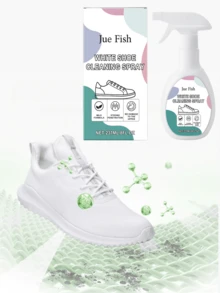 Jue-Fish Jue-Fish;237ml;White Shoe Cleaning Agent For Yellowing, Stain Removal, And Oxidation Prevention. Portable Cleaning Agent For White Shoes