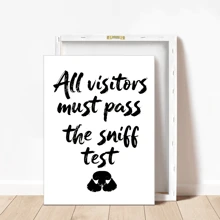 1pc Funny Dog Word Art, Wall Art, Typography Poster, Apartment Aesthetic, Printable Wall Art, Canvas Prints, Pet Lover Gift, Black & White Quote Print. | With Or Without Frame, Room Decor, Home Decor, College Dorm Apartment Decor, Gifts For Wall Decoration In Hotel, Home, Living Room, Bedroom, Bathroom And Office