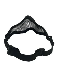 Field Wargame Mask Net Metal MeshHalf Face Mask Outdoor Hunting Tactical Protective Mask