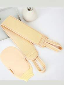 2 peças de bucha esfoliante, toalha de banho, esfoliante de banho dupla face, luvas esfoliantes corporais para mulheres e homens