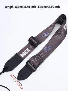 1 件可调节仿皮吉他背带，多种图案，适用于电吉他、原声吉他、民谣吉他、古典吉他、贝斯 - 优质乐器配件，个性化吉他背带 - 彩色 - 查看 4