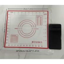 1pc Household Kitchen Baking Silicone Dough Kneading Mat With Scale,  Non-Stick Rolling Pad - Multicolor - View 16