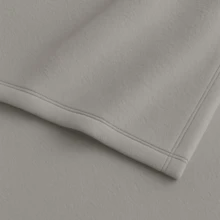 Warm Microfiber Fleece Blanket 1.88x1.38 Double And Single Bed - Various Colors - Grey - View 7