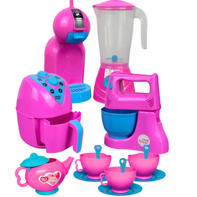 CONJUNTO DE BRINQUEDO PARA MENINAS ROSA.