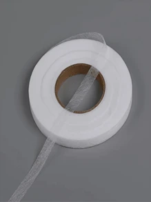 Cinta de entretela de tela no tejida de doble cara con bordes termoadhesivos, para costura DIY, sombreros, dobladillos de ropa; material de nylon, blanco; accesorios de costura; tela no tejida; ajustador de largo para vaqueros y ropa; accesorios de costura; cinta para dobladillos; uso doméstico; forro adhesivo de tela no tejida; apto para reparación de ropa y manualidades; colores aleatorios