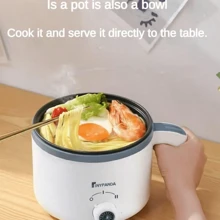 RAF Fogão e Vapor Elétrico Portátil Mini Para 1-3 Pessoas. Panela Elétrica Antiaderente Versátil Para Cozinhar a Vapor e Ferver Frango, Macarrão, Arroz, Sopa, Mingau, Aveia, Pães e Muito Mais, Rápido e Conveniente