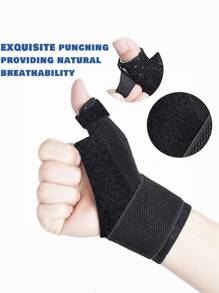 Estabilizador de pulgar y muñeca reversible, para alivio del dolor de pulgar de BlackBerry, dedo en gatillo, artritis, tendinitis, esguince y síndrome del túnel carpiano, ligero y transpirable