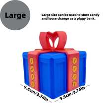 1 个恶作剧礼品盒 - 带螺丝的空心 3D 打印盒，创意恶作剧礼品盒，有趣的硬币礼品容器，适合节日、家庭装饰、圣诞节、生日、情人节（以未组装零件的形式收到） - 彩色 - 查看 12